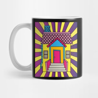 Illustration Dream House Villa Color Effects Mug